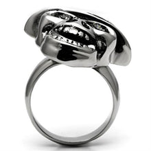 Load image into Gallery viewer, Silver Rings for Women Stainless Steel TK605 with Top Grade Crystal in Black Diamond
