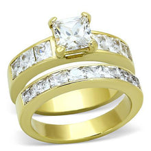 Load image into Gallery viewer, Gold Rings for Women Stainless Steel TK61206G with AAA Grade Cubic Zirconia in Clear
