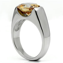 Load image into Gallery viewer, Rings for Women Silver Stainless Steel TK622 with AAA Grade Cubic Zirconia in Champagne
