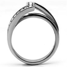 Load image into Gallery viewer, Rings for Women Silver Stainless Steel TK624 with Top Grade Crystal in Clear
