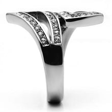 Load image into Gallery viewer, Rings for Women Silver Stainless Steel TK625 with Top Grade Crystal in Clear
