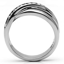 Load image into Gallery viewer, Rings for Women Silver Stainless Steel TK626 with Top Grade Crystal in Clear
