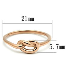 Load image into Gallery viewer, Rings for Women Silver Stainless Steel TK630R IP Rose Gold(Ion Plating) Stainless Steel Ring with No Stone
