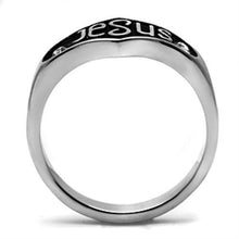 Load image into Gallery viewer, Jesus Ring for Men and Women Stainless Steel Christian with Top Grade Crystal in Clear
