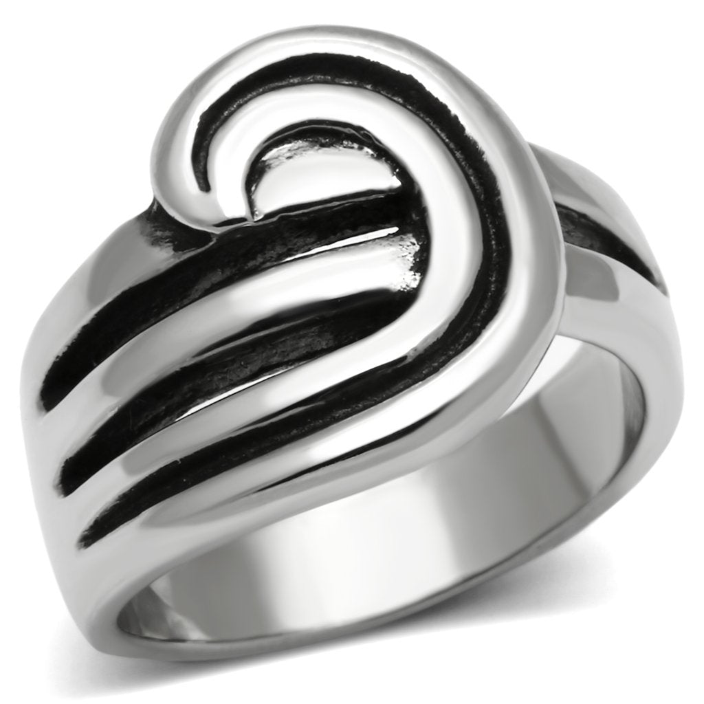 Rings for Women Silver Stainless Steel TK635 with No Stone