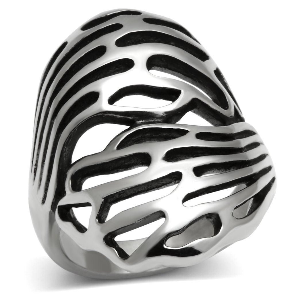 Rings for Women Silver Stainless Steel TK636 with No Stone
