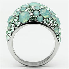 Load image into Gallery viewer, Rings for Women Silver Stainless Steel TK641 with Top Grade Crystal in Multi Color
