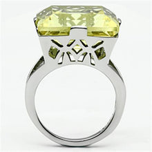 Load image into Gallery viewer, Rings for Women Silver Stainless Steel TK649 with Top Grade Crystal in Citrine Yellow
