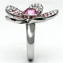 Load image into Gallery viewer, Silver Rings for Women Stainless Steel TK654 with Top Grade Crystal in Rose
