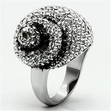 Load image into Gallery viewer, Rings for Women Silver Stainless Steel TK661 with Top Grade Crystal in Clear
