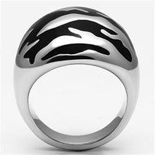Load image into Gallery viewer, Rings for Women Silver Stainless Steel TK672 with Epoxy in Jet

