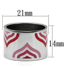 Load image into Gallery viewer, Rings for Women Silver Stainless Steel TK678 with Epoxy in Multi Color
