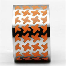 Load image into Gallery viewer, Rings for Women Silver Stainless Steel TK679 with Epoxy in Orange
