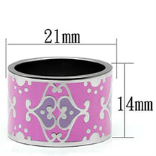 Load image into Gallery viewer, Rings for Women Silver Stainless Steel TK685 with Epoxy in Multi Color
