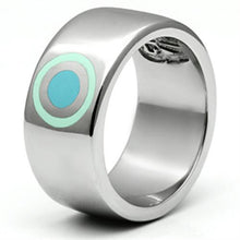Load image into Gallery viewer, Rings for Women Silver Stainless Steel TK689 with Epoxy in Multi Color
