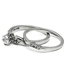 Load image into Gallery viewer, Rings for Women Silver Stainless Steel TK694 with AAA Grade Cubic Zirconia in Clear
