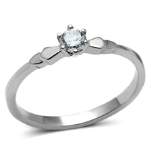 Load image into Gallery viewer, Rings for Women Silver Stainless Steel TK697 with AAA Grade Cubic Zirconia in Clear
