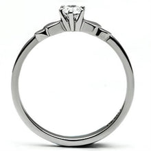 Load image into Gallery viewer, Rings for Women Silver Stainless Steel TK697 with AAA Grade Cubic Zirconia in Clear
