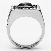 Load image into Gallery viewer, Rings for Men Silver Stainless Steel TK698 with Glass in Montana
