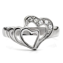Load image into Gallery viewer, Rings for Women Silver Stainless Steel TK6X179 with AAA Grade Cubic Zirconia in Clear
