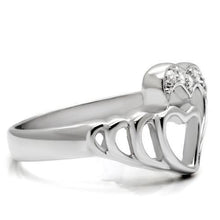 Load image into Gallery viewer, Silver Rings for Women Stainless Steel TK6X179 with AAA Grade Cubic Zirconia in Clear
