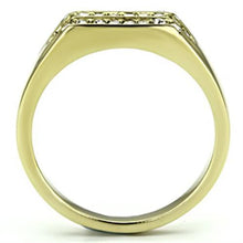 Load image into Gallery viewer, Gold Rings for Men Stainless Steel TK727 with Top Grade Crystal in Clear
