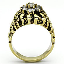 Load image into Gallery viewer, Gold Rings for Men Stainless Steel TK771 with AAA Grade Cubic Zirconia in Clear
