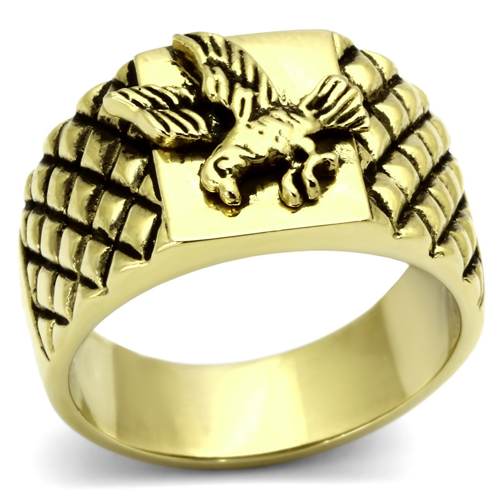 Gold Rings for Men Stainless Steel TK773 with No Stone