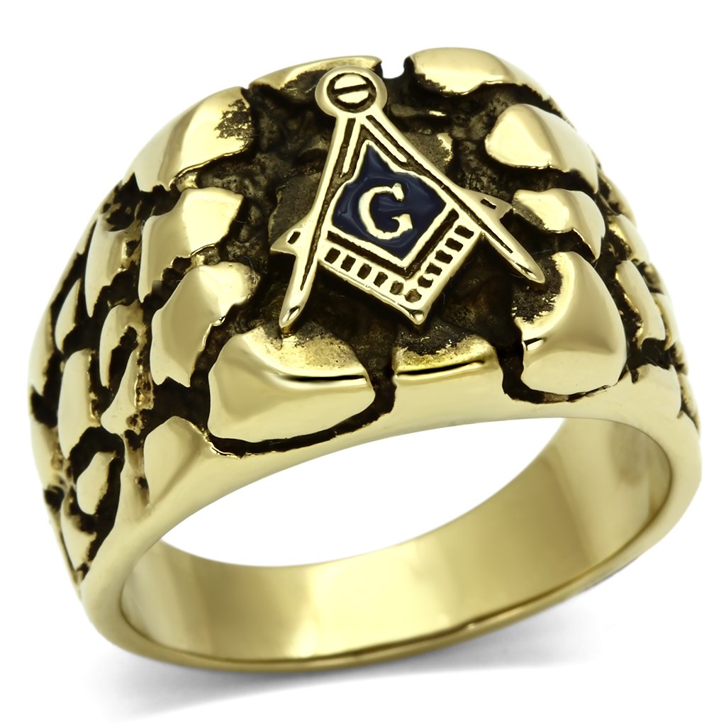 Gold Rings for Men Stainless Steel TK778 with No Stone