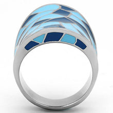 Load image into Gallery viewer, Rings for Women Silver Stainless Steel TK799 with Epoxy in Multi Color
