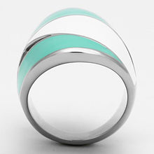 Load image into Gallery viewer, Rings for Women Silver Stainless Steel TK808 with Epoxy in Multi Color
