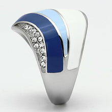 Load image into Gallery viewer, Rings for Women Silver Stainless Steel TK809 with Top Grade Crystal in Clear
