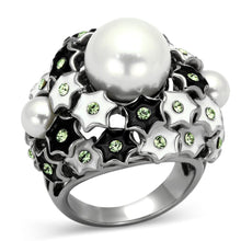 Load image into Gallery viewer, Silver Rings for Women Stainless Steel TK818 with Pearl in White
