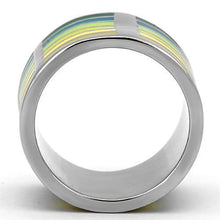 Load image into Gallery viewer, Rings for Women Silver Stainless Steel TK819 with Epoxy in Multi Color
