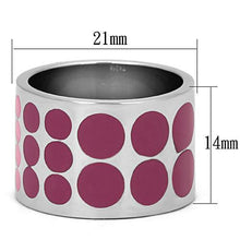Load image into Gallery viewer, Rings for Women Silver Stainless Steel TK820 with Epoxy in Multi Color
