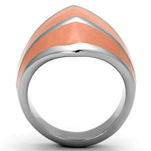 Load image into Gallery viewer, Rings for Women Silver Stainless Steel TK822 with Epoxy in Orange
