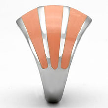 Load image into Gallery viewer, Rings for Women Silver Stainless Steel TK822 with Epoxy in Orange
