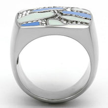 Load image into Gallery viewer, Rings for Women Silver Stainless Steel TK832 with Top Grade Crystal in Clear

