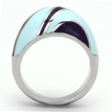 Load image into Gallery viewer, Rings for Women Silver Stainless Steel TK835 with Epoxy in Multi Color
