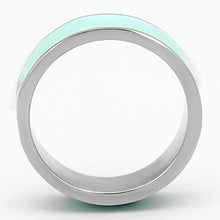 Load image into Gallery viewer, Rings for Women Silver Stainless Steel TK836 with Epoxy in Turquoise
