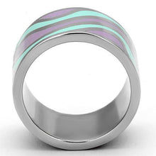 Load image into Gallery viewer, Rings for Women Silver Stainless Steel TK840 with Epoxy in Multi Color
