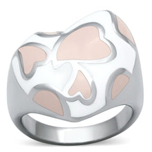 Load image into Gallery viewer, Rings for Women Silver Stainless Steel TK843 with Epoxy in Multi Color
