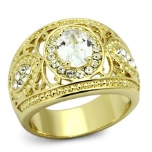Load image into Gallery viewer, Gold Rings for Women Stainless Steel TK868 with AAA Grade Cubic Zirconia in Clear
