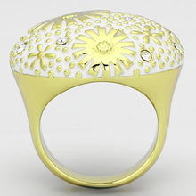 Load image into Gallery viewer, Gold Rings for Women Stainless Steel TK875 with Top Grade Crystal in Clear
