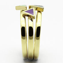 Load image into Gallery viewer, Gold Rings for Women Stainless Steel TK877 with Epoxy in Multi Color
