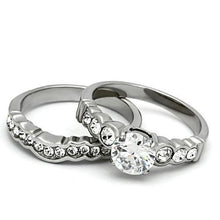 Load image into Gallery viewer, Rings for Women Silver Stainless Steel TK974 with AAA Grade Cubic Zirconia in Clear
