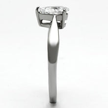 Load image into Gallery viewer, Silver Rings for Women Stainless Steel TK994 with AAA Grade Cubic Zirconia in Clear
